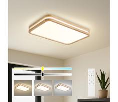 Brilagi - reguliuojamas LED šviestuvas MOLINA SQUARE LED/54W/230V ąžuolas 60x40 cm + su nuotoliniu pulteliu