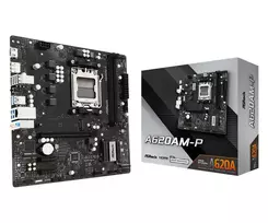 Mainboard|ASROCK|AMD A620A|Socket AM5|micro ATX|RAM DDR5-SDRAM|2xSlots|1xNumber of M.2 (M) slots|A620AM-P