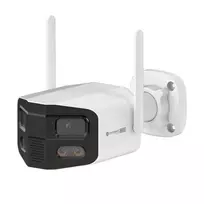 „Kruger&Matz Connect C130 Tuya Smart Life“ 4 MP panoraminė lauko „Wi-Fi“ kamera