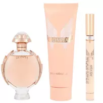 SET PACO RABANNE „Olympea“ EDP purškiklis 50 ml + KŪNO LOSJONAS 100 ml + MINIATŪRA purškiklis 10 ml