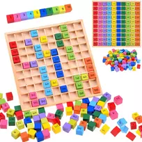 Wooden multiplication table - educational math puzzle ZA6357