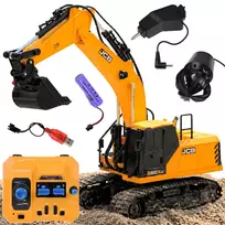 Remote controlled excavator licensed by JCB + 3 attachments RC0790