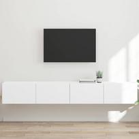 TV sieninė spintelė 2 pcs Balta 98 x 31 x 29,5 cm