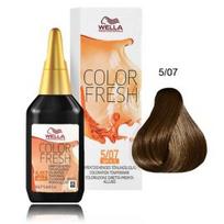 Wella Professionals Color Fresh Semi-Permanent Color tonuojantys plaukų dažai be amoniako - 5/07 Natural Light Brown