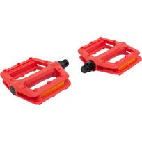 Pedalai BMX 9/16" // plastikas (raudona)
