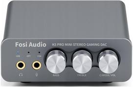 Wzmacniacz słuchawkowy Fosi Audio K5 PRO - DAC ze wzmacniaczem słuchawkowym dla graczy (6976136960188) | 6976136960188 | 6976136960188