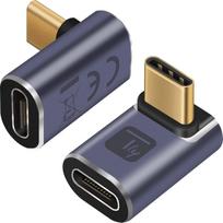 Adapter USB Techly USB-C - USB-C Gray  (IADAP-USB4C-40G) | IADAP-USB4C-40G | 8059018366419