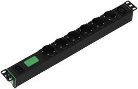 APC Power Strip SEP6104G EasyPDU, Basic 1U, 10A, 230V, 6 Schuko Sockets, 1 C13 Socket | SEP6104G | 731304804604