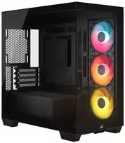 Corsair 2800X RS-R ARGB PC Case, Mini Case, mATX, Tempered Glass – including 3x 120mm Fans, Juodas