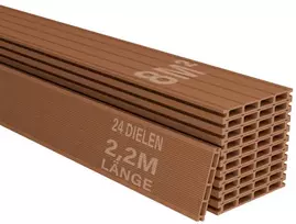 Juskys WPC terasos lentos 8 m² ąžuolo spalvos