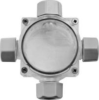 Plastrol Hermetiška n/t dėžutė su 4 įvadais pg11 60x100x48, 4-9mm2, ip68, skaidri