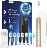 YTEATH PRO soninis elektrinis dantų šepetėlis su 8 galvutėmis, 5 režimais, IPX7, Y05U