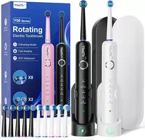 YTEATH PRO rotacinių elektrinių dantų šepetėlių rinkinys su 10 galvučių, 5 režimais Y06W