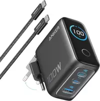 Anker USB-C tinklo įkroviklis 100 W, 3 prievadų, GaN su išmaniuoju ekranu A121B