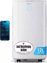 Pro Breeze oro sausintuvas 12 l per parą su Wi-Fi valdymu ir drėgmės jutikliu PB-D-18-WF