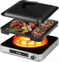 COOKTRON indukcinė kaitlentė su ketaus grilio plokšte 2000 W FS-IC011F