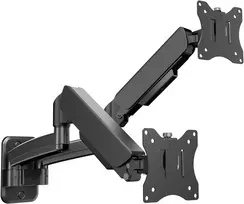 IMtKotW dvigubas sieninis monitorių laikiklis 17–32 col., iki 9kg, VESA 75 × 75/100 × 100, 32144