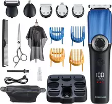 BARBERBOSS 5 viename barzdos ir plaukų kirpimo mašinėlė su nosies trimeriu QR-6088