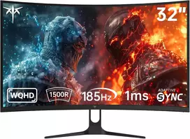 KTC lenktas 32 colių QHD žaidimų monitorius 185 Hz, 1 ms, HVA, HDR10 H32S5