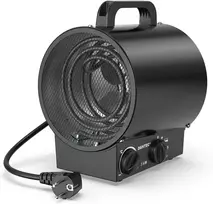 DAHTEC nešiojamas elektrinis šildytuvas 3000 W su termostatu ir apsauga nuo perkaitimo BGP1308-03