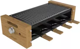 Cecotec raclette grilis Cheese & Grilis 8200 Wood 1200 W, 8 keptuvėlės
