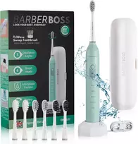 BARBERBOSS elektrinis soninis dantų šepetėlis su laikmačiu ir dėklu QR-7537