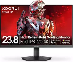 KOORUI žaidimų monitorius 23,8 col., IPS, Full HD, 200 Hz, G2411P