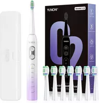 YUNCHI soninis elektrinis dantų šepetėlis 40 000 VPM, USB-C, 5 režimai, C2
