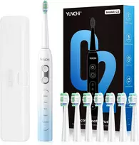 YUNCHI soninis elektrinis dantų šepetėlis 40 000 vibr./min., USB-C, 5 režimai, C2