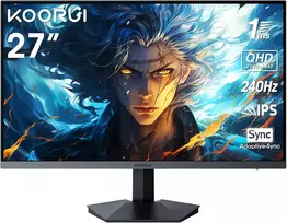 KOORUI žaidimų monitorius 27 colių QHD IPS 240 Hz 1 ms 27E3QKS