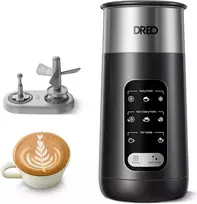 DREO elektrinis pieno plakiklis 8 funkcijų, 270 ml, karštai ir šaltai putai, DR-KMF002 Juodas