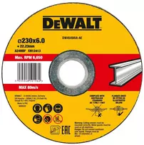 šlifavimo diskas metalui 230X22.23X6 mm HIGH PERFORMANCE DeWALT [DW4549AIA-AE]