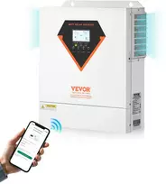 Hibridinis saulės inverteris 3500W 24V DC į 230V AC su integruotu MPPT 100A reguliatoriumi