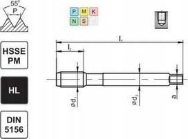 Manfrotto Fanar TAP G 1/4 DIN-5156C R45 HSSE-PM HL MASTERTAP