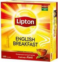 Lipton Juodosios arbatos sudėtis Angliški pusryčiai 50 arbatos pakelių