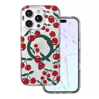 TFO Telforceone „Cherry Mag“ dėklas, skirtas „iPhone 16 Pro Max 6,9“; skaidrus
