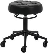 Activeshop Kirpėjo meistro kėdutė Gabbiano D054, juoda su juodu pagrindu