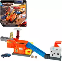 Mattel MATCHBOX MOVIE Smalley’s automobilių traiškymo garažas su trasa (JMG56)