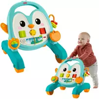 Mattel FISHER-PRICE 2 in 1 muzikinė pingvino vaikštynė (JHF74)