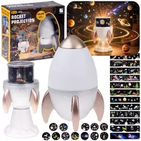 Jokomisiada Star Projektorius Space Rocket Night Light Bluetooth ZA6314