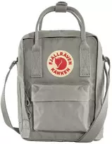 Carruzzo Fjällräven Kanken Sling Vinilonas Pilka Unisekso stiliaus Krepšys per petį