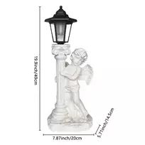 Realne Ceny Krzysztof Alchimionek Saulės energija maitinamas angelas LED figūrėlė žvakidė dekoracija statulėlė sodui ant kapo 49 cm