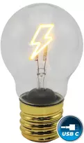 Hand Light Rankinė lemputė Dekoratyvinė šviesos lemputė; įkraunama 250mah, li-ion usb-c; on/off; multikolor piorun