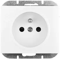Plastrol Vienvietis kištukinis lizdas -onyx- p/t 2p+su 16a, 250v, balta