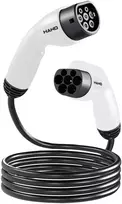 Kabelis „Hand Ev" elektromobilių įkrovimui, 2 tipas; 7 kW; 220 V; 32 A; IP55; laido ilgis 3 m.