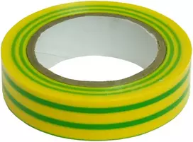 HAND Izoliacinė juosta geltona ir žalia PVC 15mm/10m