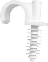 Plastrol Laikikliai tipo ring, o 16, PVC vamzdžiai, peschel, cu / balta
