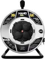 Būgninis ilgintuvas hand heavy su schuko kištuku; 4x2p+su; ip44; 16a; h05rr-f; 3x2,5; 30m; juoda