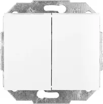 Plastrol 2 klavišų montavimo jungiklis, laiptinis, įleidžiamas, 10A, 250V (modulis)