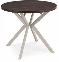LYka apvalus ištraukiamas stalas, 90–190 cm, riešuto spalvos/kašmyro spalvos, modernus